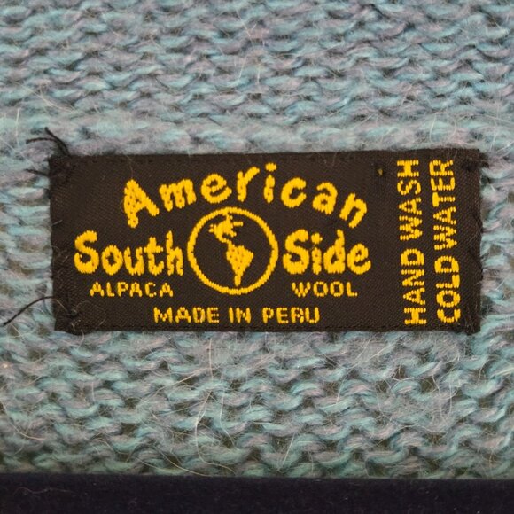 American Southside Alpaca Roll Neck Pullover Sweater Tunic One Size - Picture 4 of 4